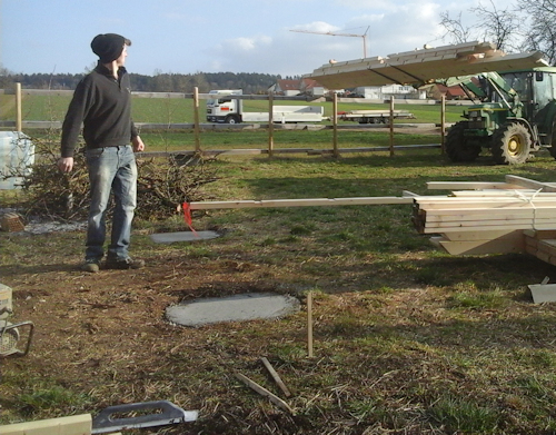 Fertige Punktfundamente