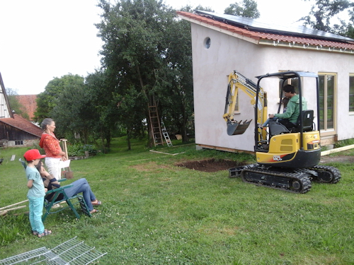 Aushebungen für die Wassertanks