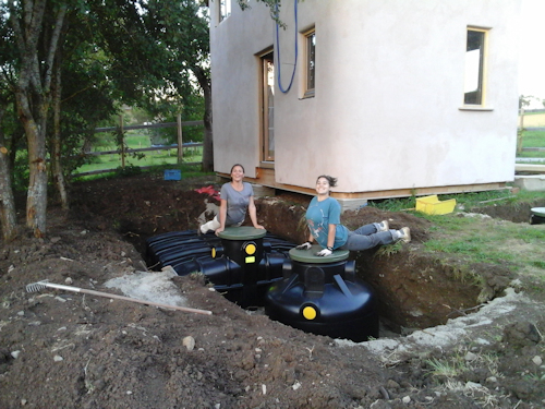 Wassertanks im Boden