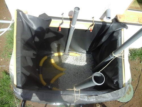 Pflanzkläranlage leer